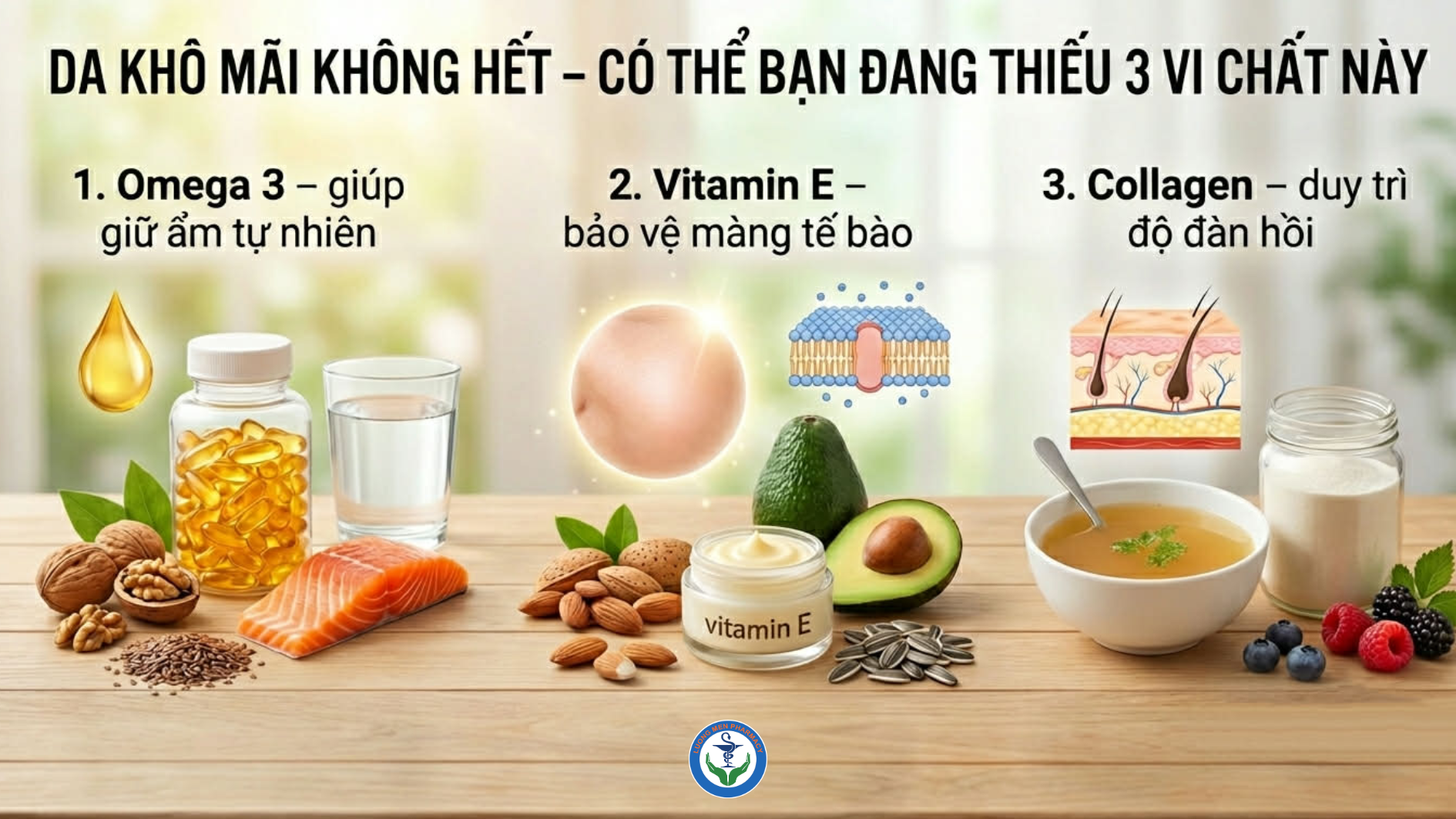 Da khô mãi không hết – có thể bạn đang thiếu 3 vi chất quan trọng này